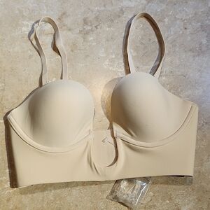 Skins Nude Deep Plunge Strapless Bra S